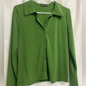 Zara button up blouse Medium